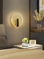 Nouvelles appliques murales LED minimalistes de style nordique de luxe léger pour couloirs, escaliers, salons, chambres parentales et têtes de lit