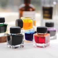Flacon d'encre antique personnalisé, flacons d'encre en verre vides, flacons d'encre vintage avec encre 50 ml