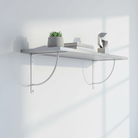 Support mural triangulaire décoratif moderne en fer blanc de qualité supérieure pour porte-serviettes de salle de bain et étagères à plantes de salon