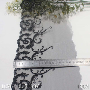 Accesorios de Lencería, Encaje de <span class=keywords><strong>Tul</strong></span> Bordado de 19 cm, Color <span class=keywords><strong>Rosa</strong></span> Claro - Product Image 3