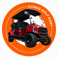 Ventes directes d'usine Komas, mini-voitures de golf électriques, batterie au lithium 48v, 4 roues, 4 places, certificat CE, 30-50 km/h, autonomie de 70-90 km