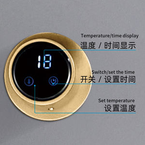 Scaldasalviette in acciaio inossidabile radiatore bagno nascosto verticale scaldasalviette elettrico scaldasalviette - Product Image 6