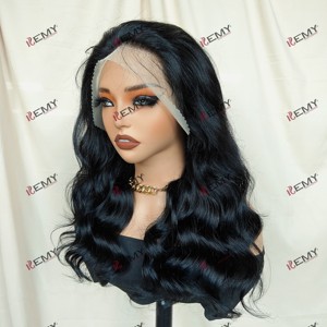 Kemy mật độ 200% lỏng sâu sóng Remy tóc con người ren Tóc Giả Nhà cung cấp trong suốt glueless 13X4 ren phía trước tóc giả cho phụ nữ da đen - Product Image 3