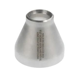 Welsure stainless steel concentric reducer pipe fitting tee 304 316 Chna factory B16.9 seamless