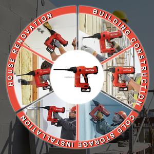 <span class=keywords><strong>Cloueur</strong></span> industriel sans fil Master-built 20V DCCN120IP pour fixation rapide d'isolation, idéal pour les revêtements de fondation de murs de sous-sol - Product Image 3