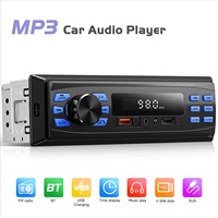 Lecteur MP3 pour voiture, radio FM multifonctionnelle, fonction musique, clé USB, Bluetooth, égaliseur, kit mains libres, commande centrale, autoradio