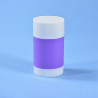 Récipient en plastique coloré de 10g 20g PP pour l'emballage rotatif de bâton de déodorant Logo ovale pour le bâton de torsion de crème solaire de lotion de parfum