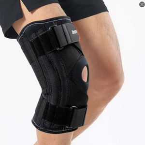 Soporte de Rodilla Transpirable de Neopreno con Cuatro Resortes, Protector de Rodilla Ajustable para Movimiento del <span class=keywords><strong>Pie</strong></span>, para Seguridad en el Fitness - Product Image 4