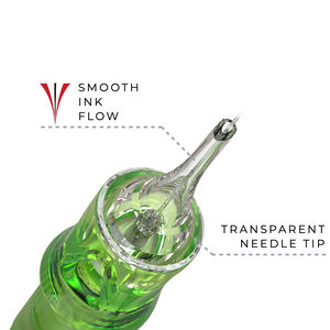 Nuevo Cartucho de Agujas para Tatuaje Desechable de Acero Inoxidable 100% E.O. Gas esterilizado para arte corporal y cejas - Product Image 2