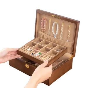 Sun shinning jewelry mystery box of epoxy resin & wood Luxury storage and organizer jewellery box Personalized jewelry case
