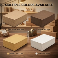 A4 Kraft Paper Craft Board Packaging Paper Natural Brown Dark Brown Kraft Yellow White Kraft