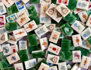 Jeu de Mahjong américain Xusheng <span class=keywords><strong>Casino</strong></span>, style américain, en acrylique sculpté, motif Jade Huocai, best-seller, cadeau - Product Image 4