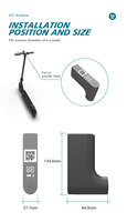 Trottinette électrique partagée avec batterie interchangeable exclusive, étanche, dispositif IoT