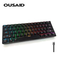New Model Wired Type-C Interface Custom Mixed Color Keycap Computer PC Mechanical Keyboard Gaming