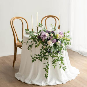 Vente en gros de fleurs artificielles, accessoires de guirlande de verdure, tiges de ruscus luxuriantes, bouquets de mariage à faire soi-même, fleurs artificielles de haute qualité - Product Image 4