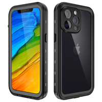 Protecteur d'écran intégré PC + TPU en gros d'usine IP68 étui de téléphone étanche professionnel pour iPhone 13/13pro/13mini/13promax