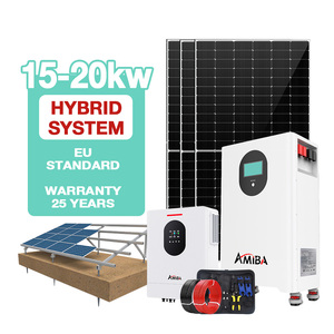 ระบบพลังงานแสงอาทิตย์แบบไฮบริด 15kW 20kW ชุดอุปกรณ์ครบชุด 30kW 50kW สำหรับใช้ในบ้านพักอาศัย HES28FT รับประกัน 25 ปี รับประกันคุณภาพ - Product Image 1