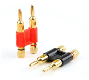 4mm Vàng Tinh Khiết Đồng nối Stackable nhựa đôi chuối cắm loa loa loa cắm - Product Image 2