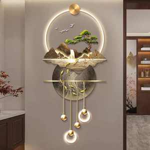 Décoration Murale Artistique en Métal Acrylique Lumineux LED, Nouveauté Direct Usine, Peintures <span class=keywords><strong>de</strong></span> Luxe Paysages et Natures Mortes pour Usage Domestique - Product Image 6