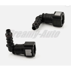 Automotive Fuel Line <b>Quick</b> <b>Connector</b> 6.3 Id6 Plastic Black For Gasoline Diesel Urea System - Product Image 1