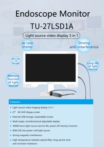 27-inch nội soi Màn hình phẫu thuật LED nguồn ánh sáng 4K nội soi Hệ thống camera với USB Video Recorder - Product Image 4