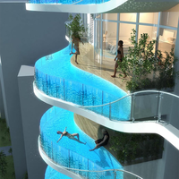 Piscine en acrylique Leyu, dernier design, sur mesure, haute transparence, tendance, pour adultes, avec garantie de 10 ans, taille et forme personnalisées