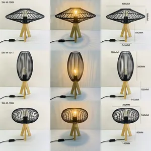 Custom Design Table Lamp Shade Classical Creative 220V Hotel Bed Side Led Table Lamp For Bedroom