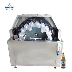 Higee Recycled glass bottle washing machine wine bottle washer bottle beer washer and label remove machine