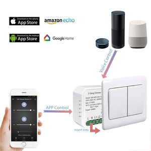 Módulo atenuador WiFi Tuya Smart 2 Gang 2 Way, a precio de fábrica - Product Image 2