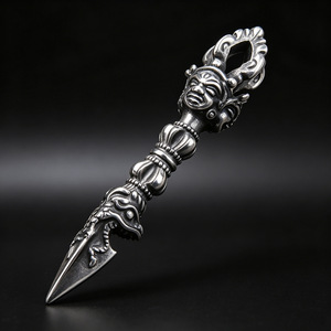 Yunnique – collier avec pendentif Vajra en acier titane, unisexe, forme d'épée géométrique, JD215 - Product Image 3
