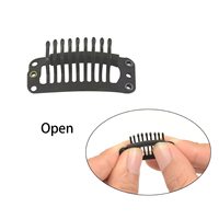 Clips à perruque de 3,2 cm, clips à pression pour extensions de cheveux, tissage en forme de fil, postiches à 9 dents, accessoires et outils de coiffure
