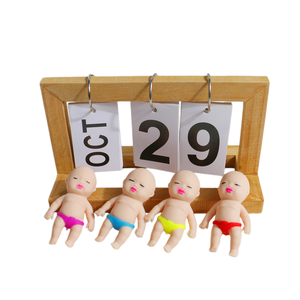 Mini African <b>Doll</b> Squeeze Stress Relief Toy for Children Pretend Home <b>Play</b> Soft Slow Rebound Hand <b>Doll</b> with Mixed Colors - Product Image 1