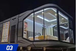 Espace Capsule Mobile Home <span class=keywords><strong>Lit</strong></span> Hôtel Cabine Préfabriqué Conteneur Modulaire Petite Capsule Chambre <span class=keywords><strong>Avec</strong></span> Cuisine Et Salle De Bains - Product Image 5