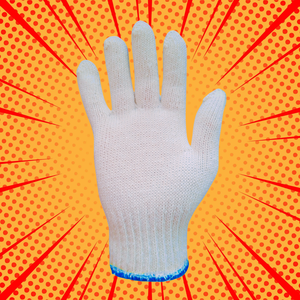 Guantes de Trabajo de Algodón con Puño Tejido, Textura Suave, Antideslizantes, Guantes de Seguridad de Uso General - Product Image 4