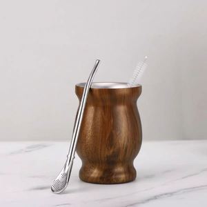 Vaso Térmico Premium de Acero Inoxidable para Yerba Mate de 8oz - Product Image 3