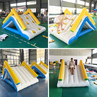 Glissière d'eau gonflable de toboggan de cascade de ponton extérieur pour des adultes