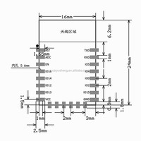 MINI Módulo WIFI de Control Remoto Inalámbrico Serie ESP8266, Ultra Pequeño, ESP12E, ESP12F