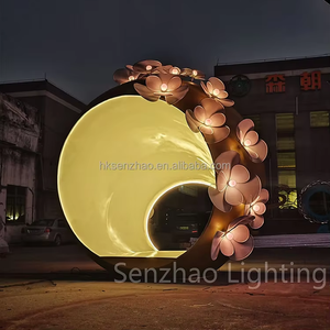 Senzhao Round Shape Flower Interactive Garden Street Landscape Decorative <b>Light</b> - Product Image 1