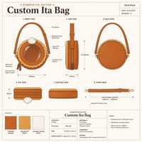 Sac Ita personnalisé en forme de tarte à la citrouille, style boulangerie rétro d'automne, avec texture de croûte gaufrée et breloque bâton de cannelle, sac messager pour les amateurs