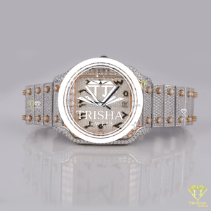 Reloj de Lujo para Hombre con Moissanita Totalmente Engastada, Mecánico, Estilo Hip Hop, VVS, Pasa Prueba de Diamantes, Brillante, Venta al por Mayor - Product Image 5