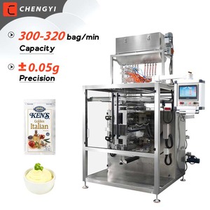 Máquina Automática Multicarril para Envasado de Salsas Líquidas (Ketchup, Mayonesa, Aderezos para Ensaladas) en Sobres con Sellado de 4 Lados - Product Image 1