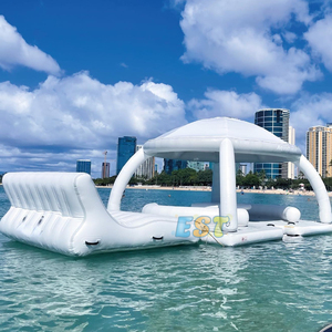 Plateforme flottante <span class=keywords><strong>gonflable</strong></span>, pont <span class=keywords><strong>gonflable</strong></span>, canapé flottant en PVC, radeau de détente aquatique, île flottante <span class=keywords><strong>gonflable</strong></span> - Product Image 2