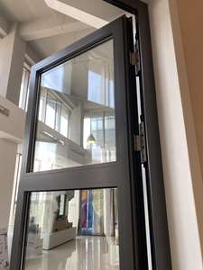 <span class=keywords><strong>Porte</strong></span> en aluminium à rupture <span class=keywords><strong>de</strong></span> pont thermique, usage commercial, lourde, véritable <span class=keywords><strong>porte</strong></span> d'entrée française à vitrage divisé avec des panneaux <span class=keywords><strong>de</strong></span> verre individuels pour vitrine - Product Image 5