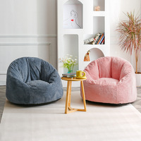 Canapé pouf moderne en forme de citrouille, surdimensionné, rembourré en mousse à mémoire de forme, livré en boîte, fauteuil de relaxation ergonomique pour dortoir et salon