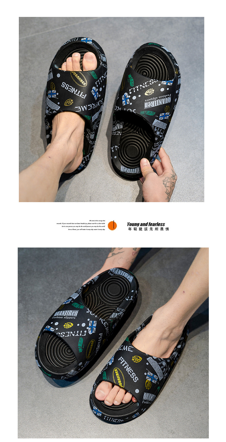 The Latest Models of EVA Shoes Men Slippers Bathroom Soft Anti-slip Beach Slides Shoes