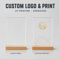 Cadres de présentation de menu de table personnalisés en gros, en acrylique transparent A4, panneaux publicitaires, couleur personnalisable, marque JYM