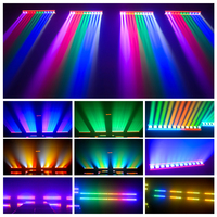 Barre de lumière LED mobile 600W à 12 têtes RGB 4-en-1 avec contrôle DMX, Lyre pour éclairage de scène en DJ, discothèque, club, avec émission RGBW