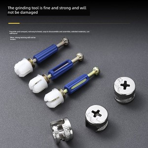 Conector Tres en Uno: Tornillo, Rueda Excéntrica y Tuerca Autorroscante para Armario, Mueble y Panel Doméstico Reforzado - Product Image 4