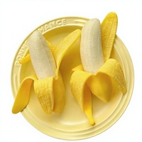 Jouet anti-stress réaliste en forme de banane à peler en TPR, gadget sensoriel souple pour adultes