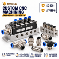 Service d'usinage CNC de précision pour raccords pneumatiques et blocs de vannes en aluminium pour l'automatisation pneumatique